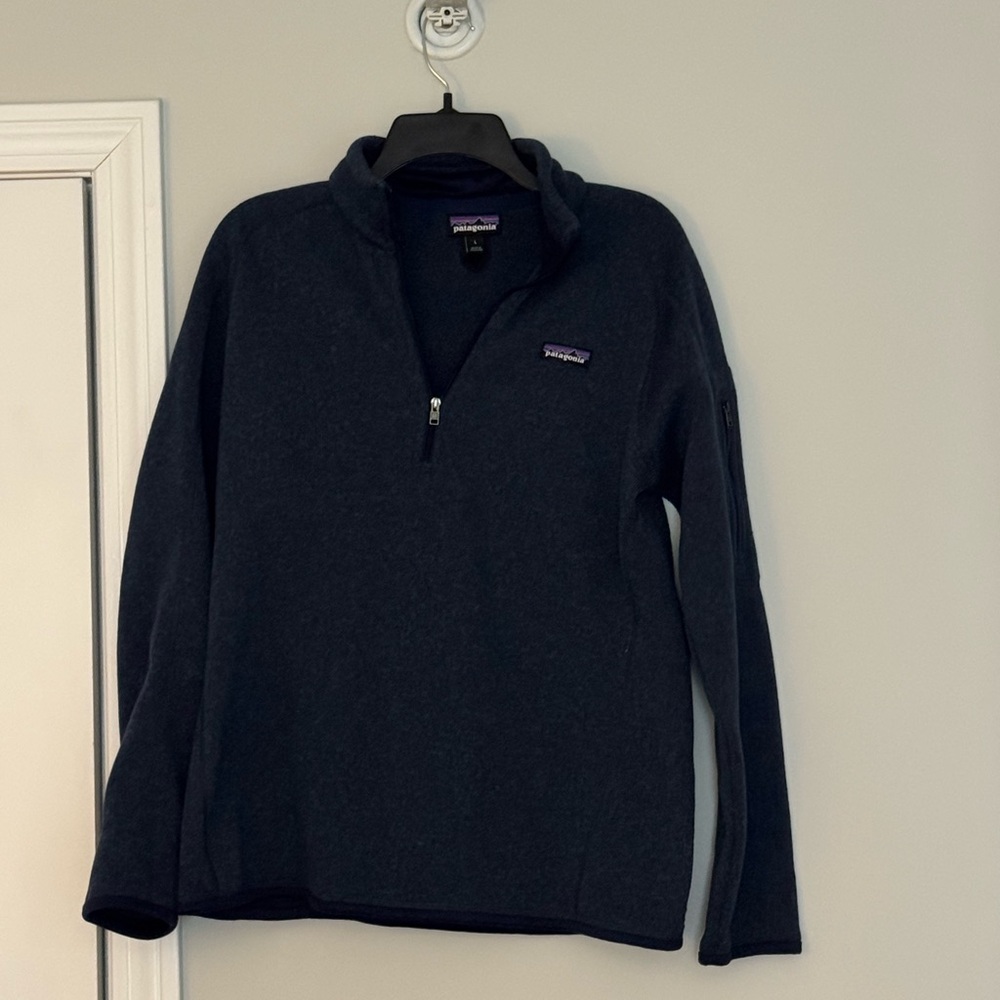 Patagonia Women's Navy Zip-Up Sweater